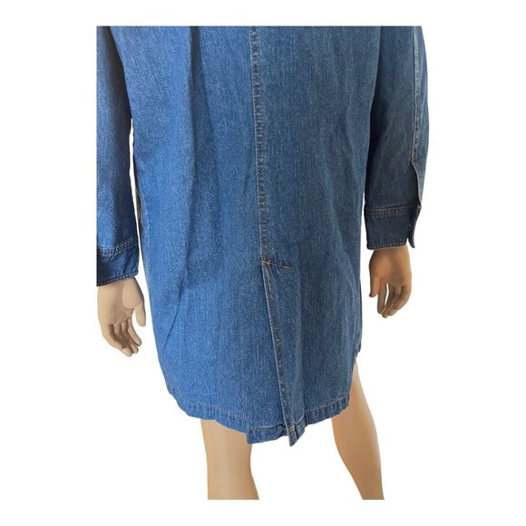 Denim & Co. Blue Jean Lined Relaxed Fit Jacket Coat - Size S - Picture 5 of 10